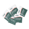 five Clinell branded chlorhexidine and alcohol wipes in dark green, white and red packaging