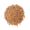 A circular bundle of whole wheat grains